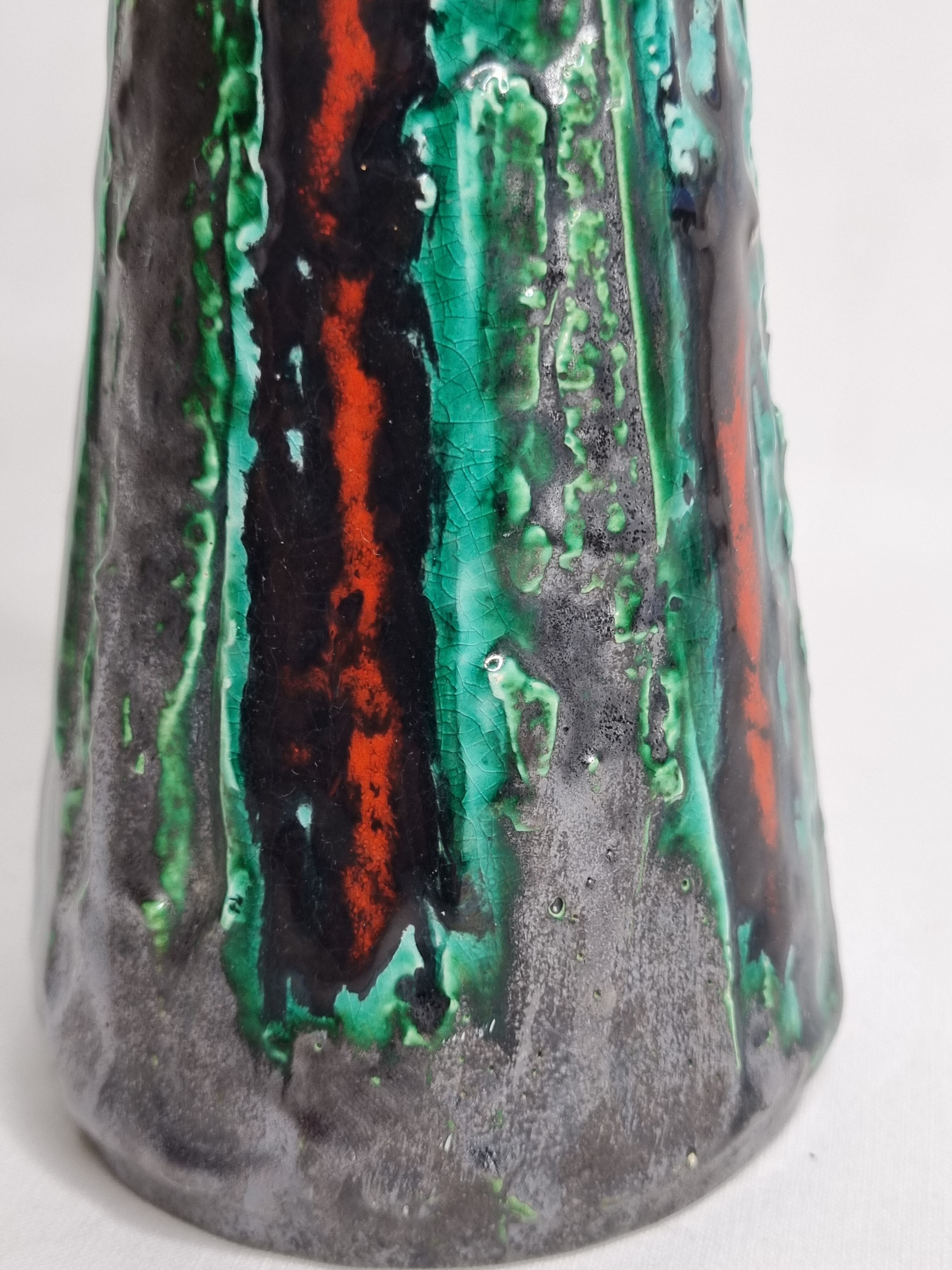 Vase "fat lava" Ilkra Edel Keramik, West Germany, 30 cm