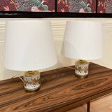 Pair of ceramic lamps "1950s scandinavian design".