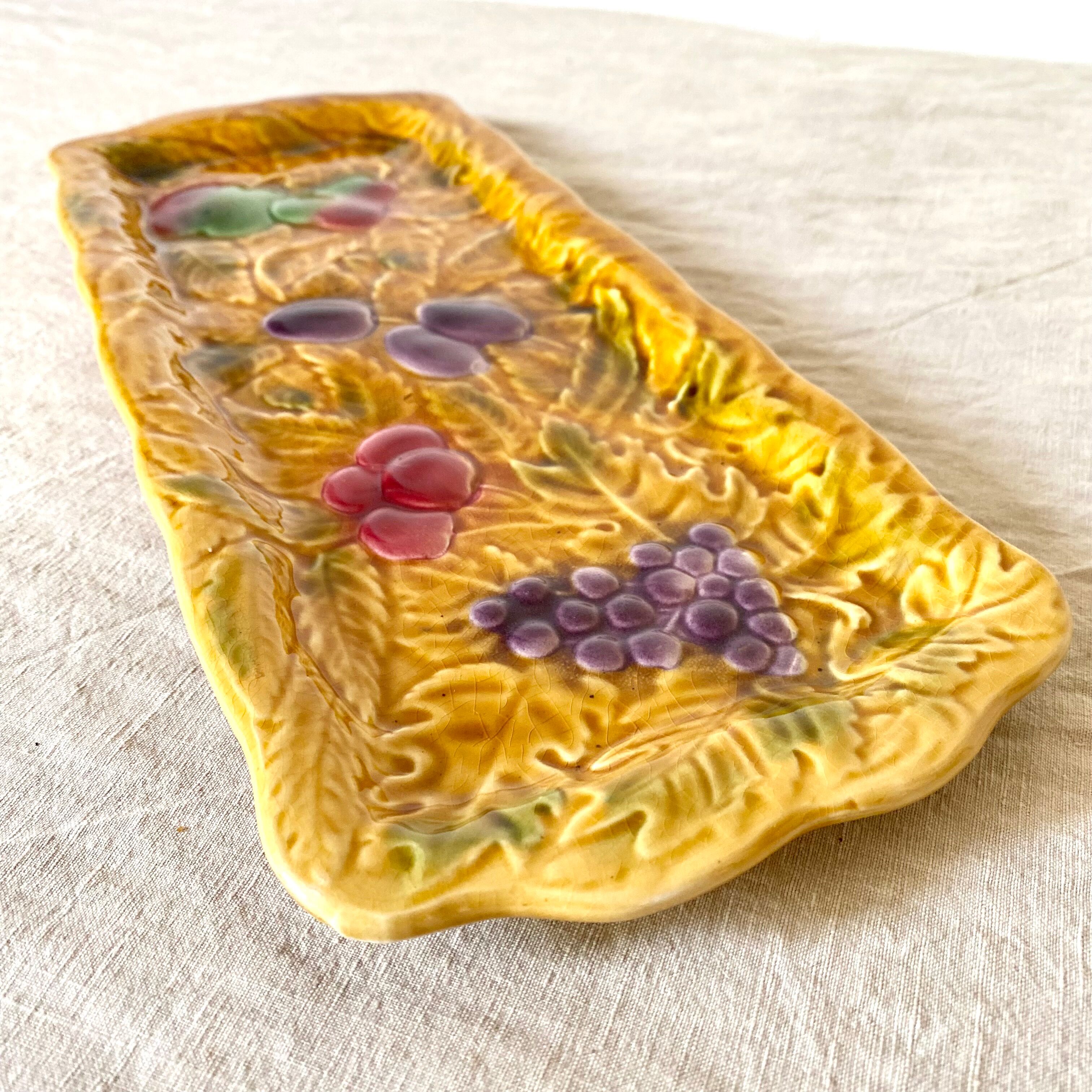 Sarreguemines barbotine cake dish