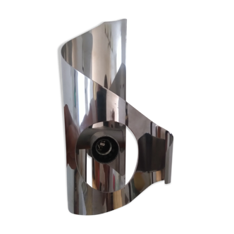 Wall light steel chrome year 70
