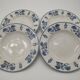 Lot de 4 assiettes anciennes Sarreguemines décor 1900