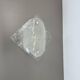 Large Organic Hollywood Regency Ice Glass Wall Light by Kalmar Lights, 1970