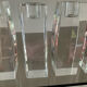Set of 4 crystal candle holders from the 70s