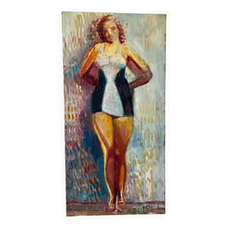 Bather signed Patrice Landauer