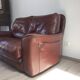 Canape 2 seater 100% leather brown