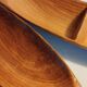 Pair of wooden appetizer dishes