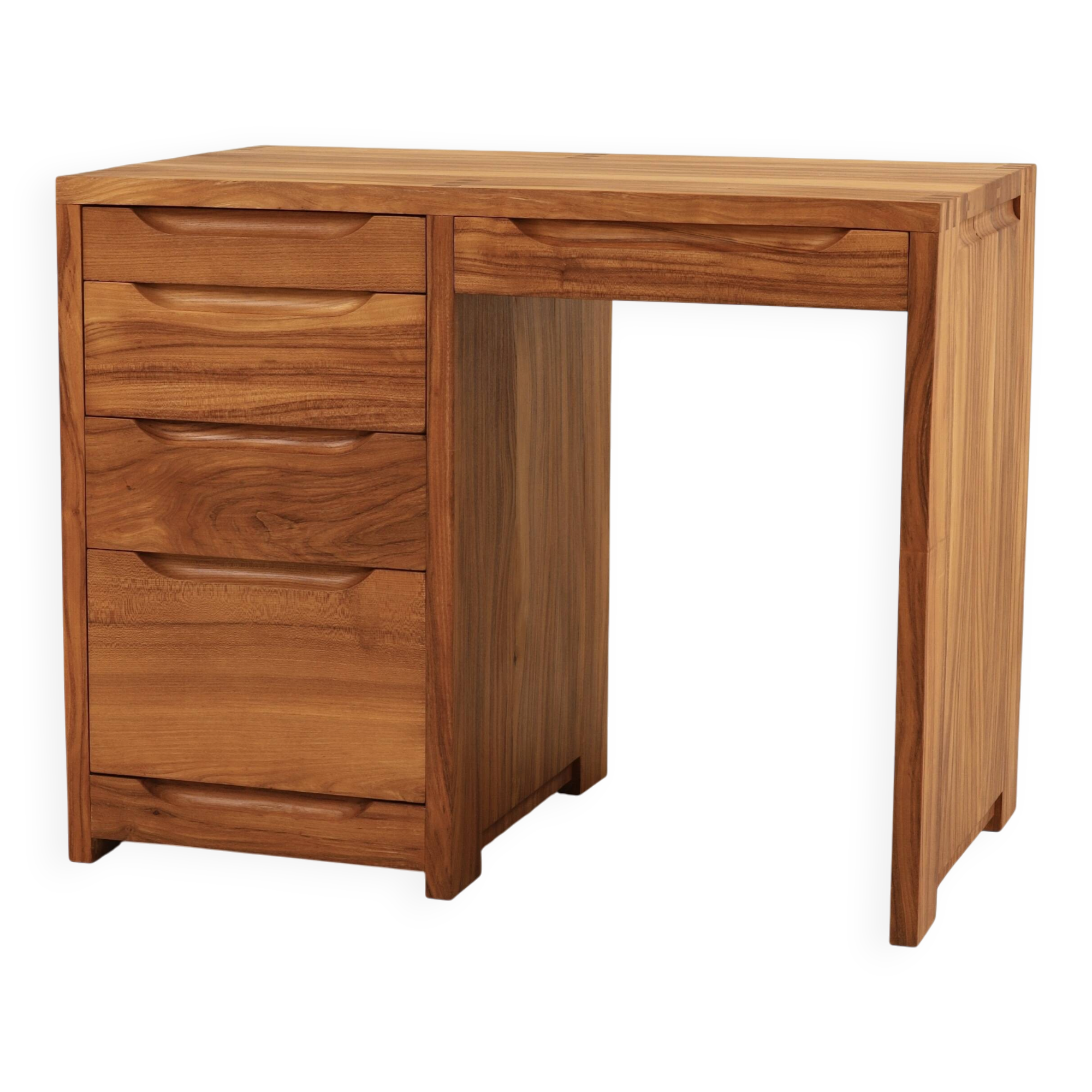 Bureau en orme massif, France, 1990's