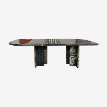 Table basse en marbre années 70