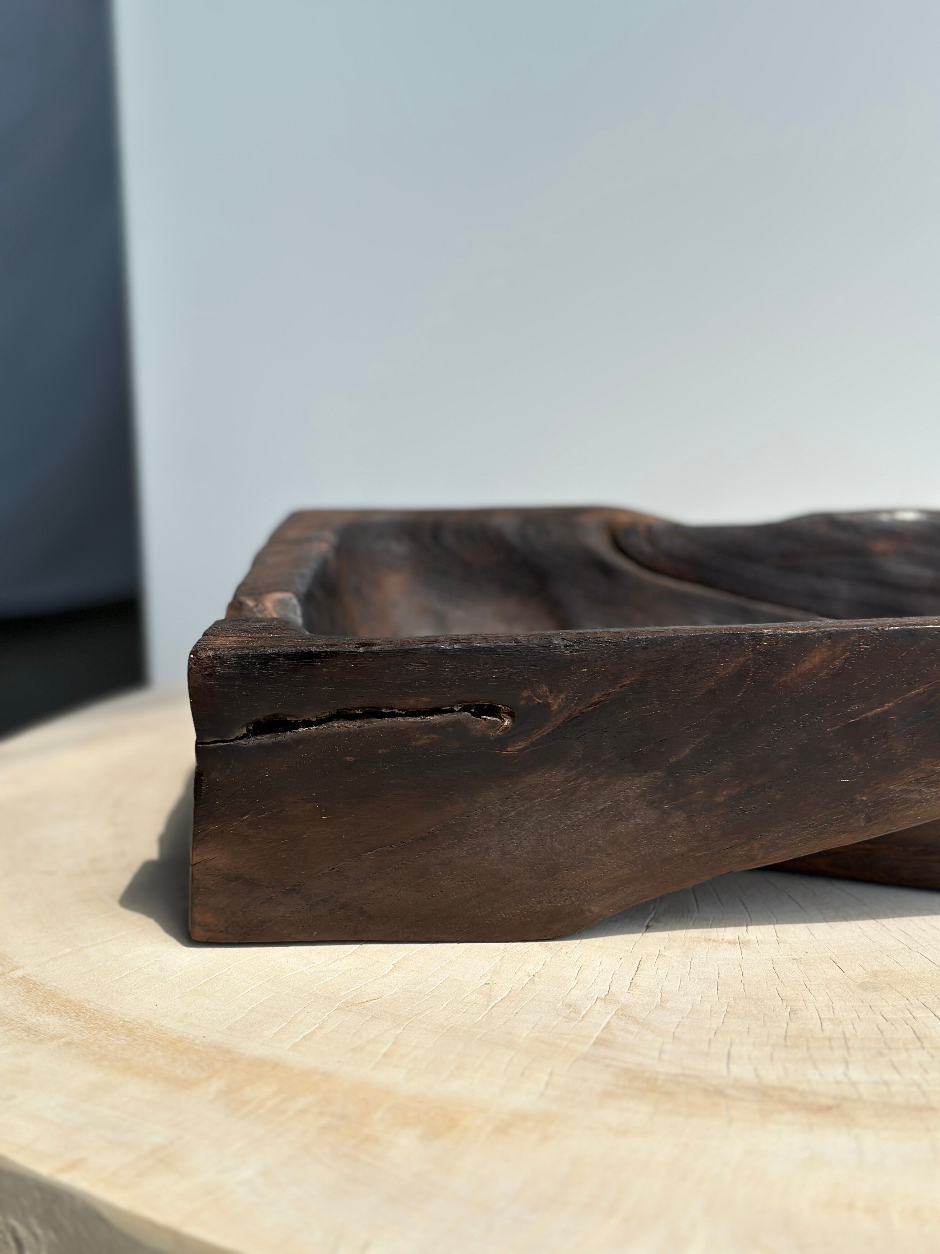 Asian teak empty pocket