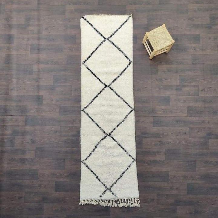 Beni Ouarain hallway rug 85x290 cm