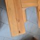 Set of 4 vintage 1970s pine side tables or bedside tables.