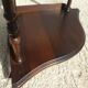 Corner wall display with 3 mahogany shelves