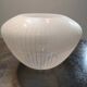 Old lampshade frosted glass stripes 100% vintage for suspension