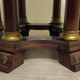 Large extendable round table – column leg – Empire period / mahogany