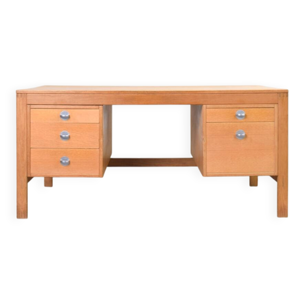 Bureau en chêne du milieu du siècle par Chr. Rasmussen pour Randers Møbelfabrik, années 1970.