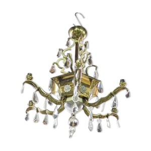 Lustre pampilles et laiton