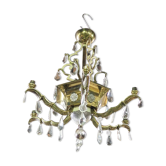 Chandelier with tassels and brass 9 bulbs