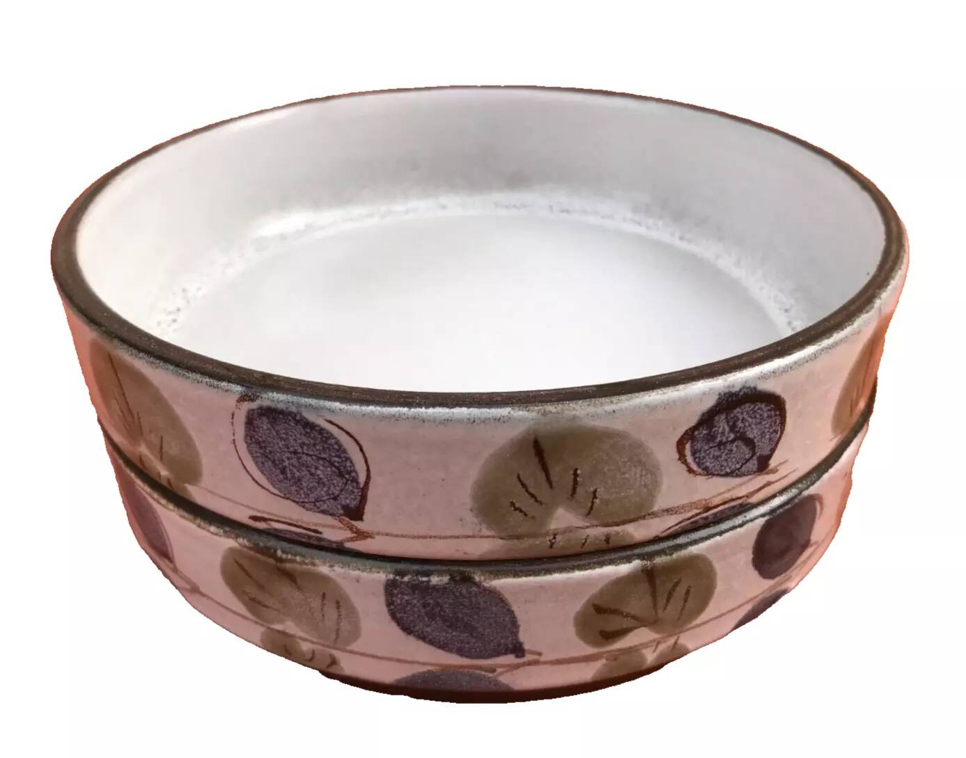 2 stackable bowls Niderviller earthenware Manufacture France