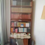 Showcase bookcase year 1960 in solid wood