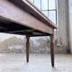 Solid oak farmhouse table with integrated extensions 1950