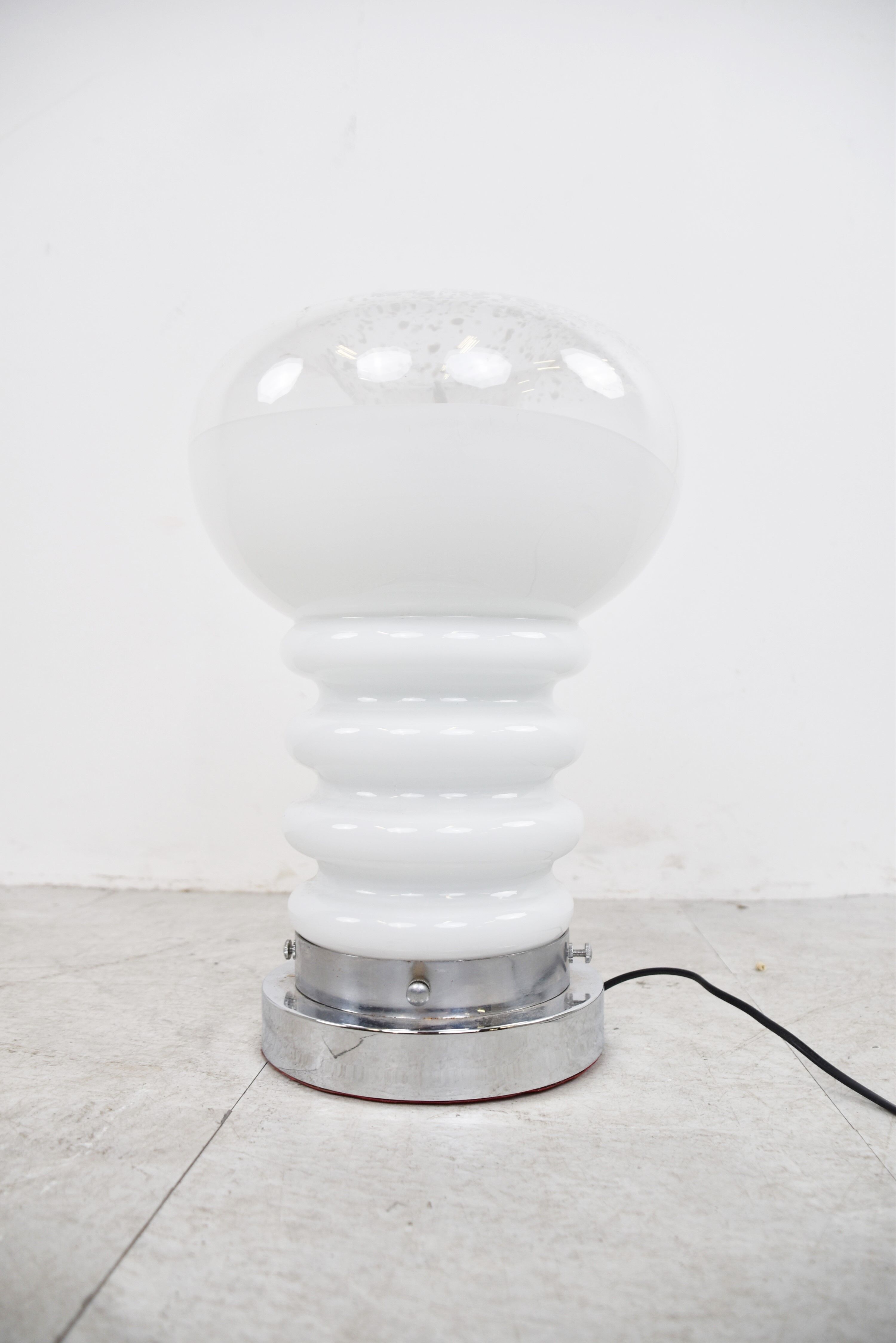 Vintage murano glass table lamp by Carlo Nason, 1970s