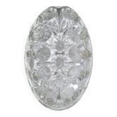 Large molded glass flower holder