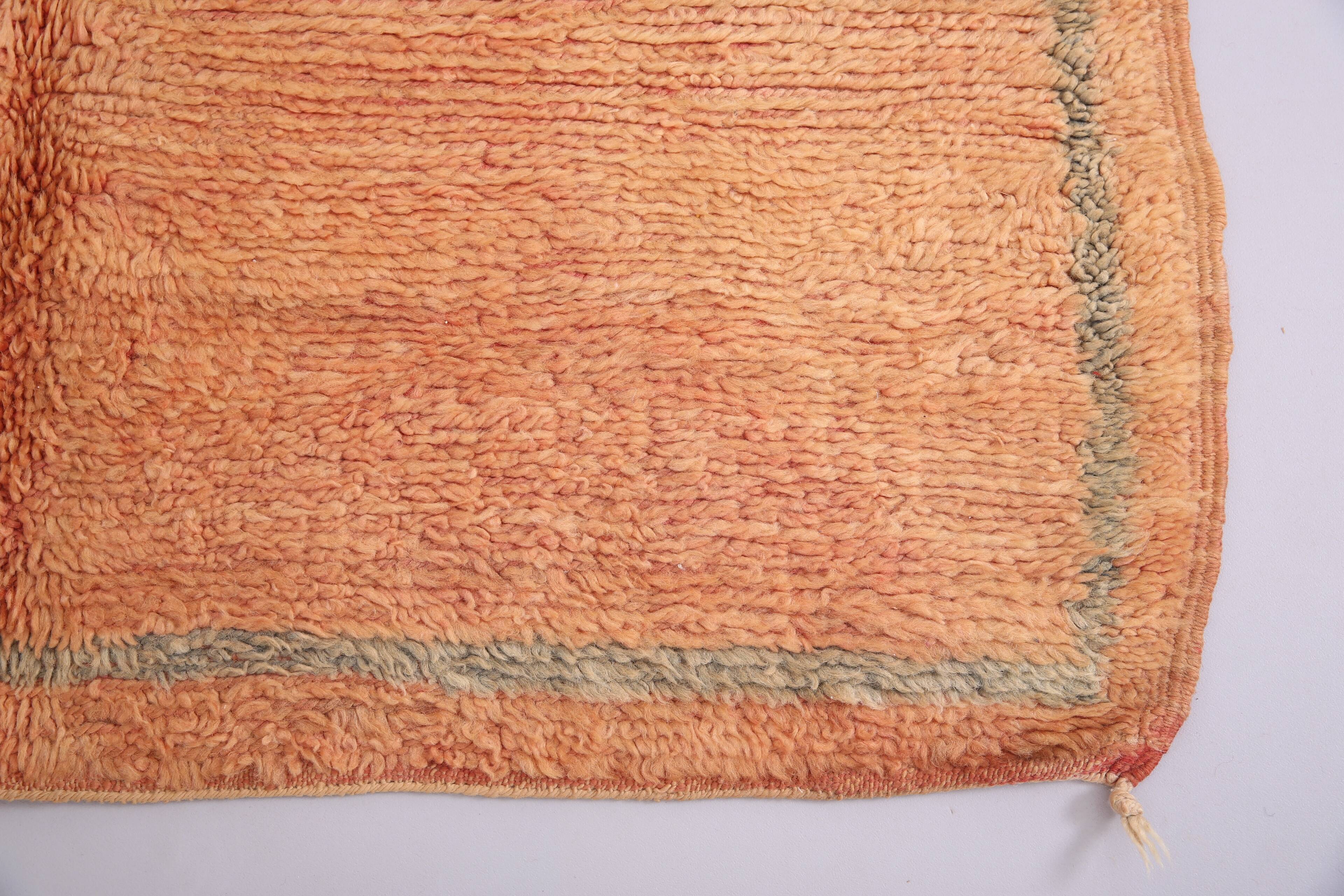 Peach Vintage Moroccan Rug 144 x 226 cm -