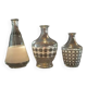 Set of three vintage decanters