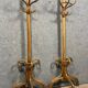 Thonet: pair of parrot coat racks in the shape of a "half-moon"