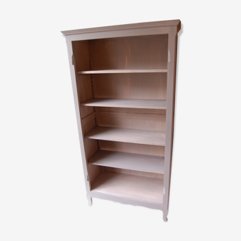 Vintage taupe patinated bookcase