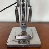 Pair of vintage stripped and polished Herbert Terry anglepoise lamps