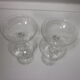 Set of 4 old champagne glasses