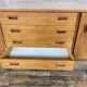 Teak sideboard 220 cm 3 doors 4 drawers 1960