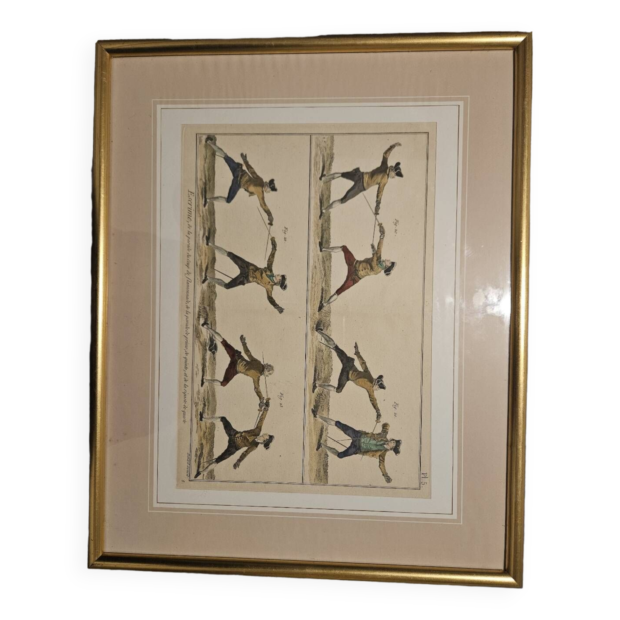 18th century engraving paintings - Fencing - Robert Benard