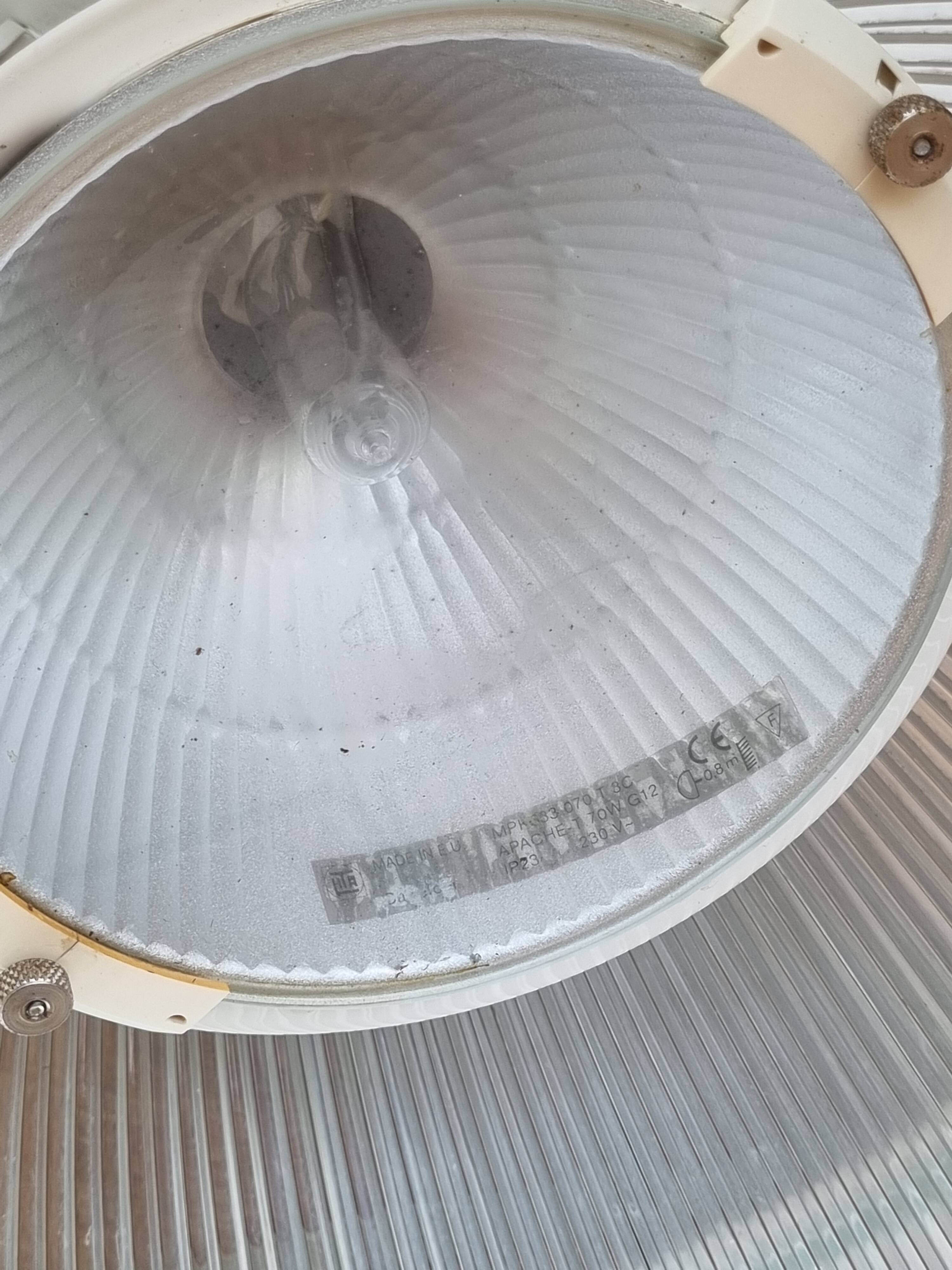 Pair of vintage industrial style pendant lights