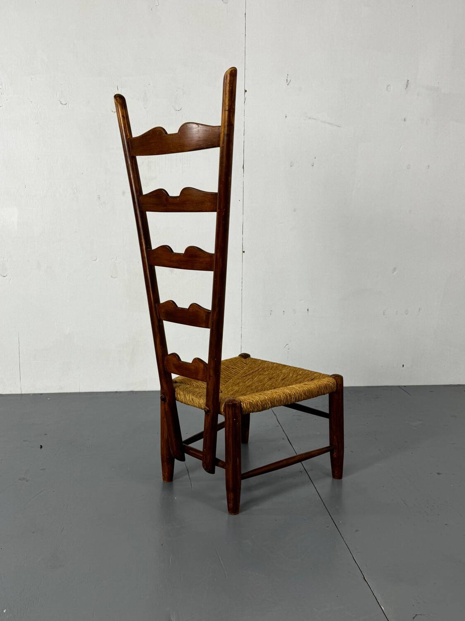 Fauteuil à dossier haut Fireside par Gio Ponti pour Casa E Giardino, Italie.