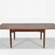 Vintage teak extendable Scandinavian table from the 1960s.