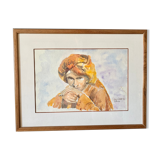 Bedouin watercolour painting