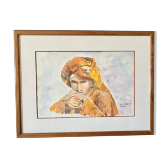 Bedouin watercolour painting