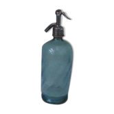 Elegant twisted blue glass Siphon