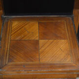 Bedside in iron and wood