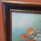 Peinture  fleurs dans un vase