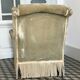 Fauteuil crapaud vert avec torsades