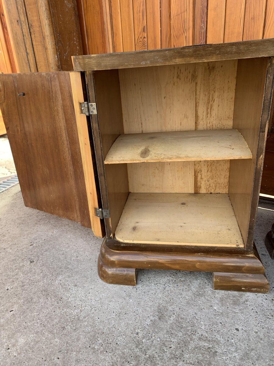 Art deco Hungarian nightstands, 1930s, set of 2