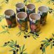 Sanguino Toledo Sangria Pitcher and Six Cylinder Glasses