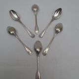 Series of 6 silver spoons of classic style