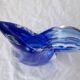 Vase pichet verre bleu Murano Flavio Poli Seguso