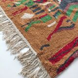 Moroccan Berber boujaad carpet with colorful patterns 277x188cm