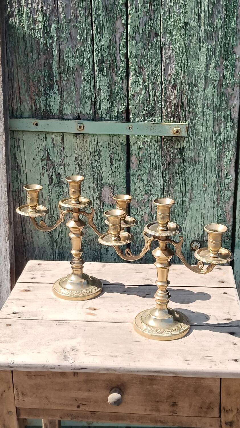 Pair of Italian candlesticks
