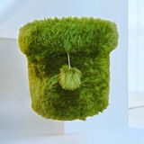 Hairy storage pouf